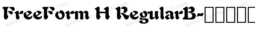 FreeForm H RegularB字体转换